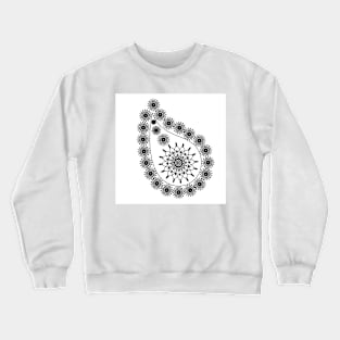 Graphic, geometric decorative, mandalas or henna design in vector. Crewneck Sweatshirt